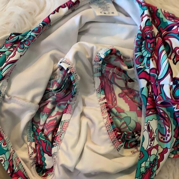 Lands End | Paisley Print Bikini Top & Skirt Swim Suit Set | 6 - Picture 6 of 8